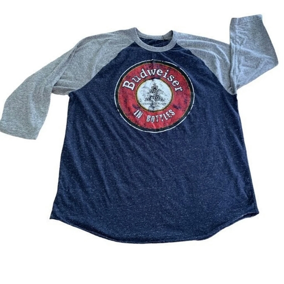 budweiser baseball tee